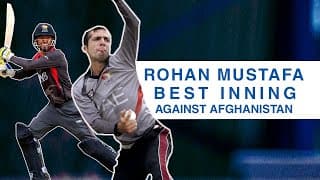 Cricket Unplugged: Rohan Mustafa's Innings against Afghanistan